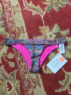 Vitamin A Pink Multi-Color Bikini Bottom